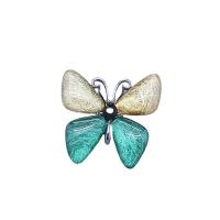 Resin Brooch Zinc Alloy with Resin Butterfly handmade drawbench Sold By PC