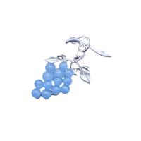 Zinc Alloy Brooches with Natural Stone Grape plated & for woman Sold By PC