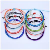 Moda Stvaranje Wax kabel Narukvice, Vosak, s Cink Alloy, Božićni Bell, ručno izrađen, Podesiva & bez spolne razlike, više boja za izbor, Dužina Približno 15-35 cm, Prodano By PC