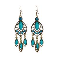 Rhinestone Earring Zinc Alloy with Resin fashion jewelry & for woman & with rhinestone nickel lead & cadmium free Sold By Pair