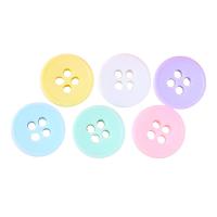 Resin 4-Hole Button, Button Shape, stoving varnish, DIY, more colors for choice, 11mm, Approx 100Strands/Bag, Sold By Bag