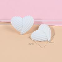 Mobile Phone DIY Decoration, Resin, Heart, stoving varnish, more colors for choice, 15x18mm, Approx 100PCs/Bag, Sold By Bag