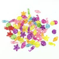 Acryl Perle, DIY, gemischte Farben, 10-15mm, ca. 100PCs/Tasche, verkauft von Tasche