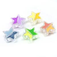 Acrylic Jewelry Beads, Star, DIY & enamel, more colors for choice, 20x9mm, Approx 100PCs/Bag, Sold By Bag