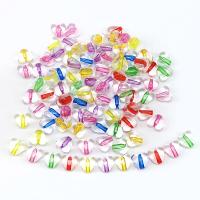 Perles acryliques transparentes, Acrylique, coeur, DIY, couleurs mélangées, 10mm, Environ 100PC/sac, Vendu par sac
