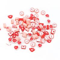 Polymer Ton Perlen , DIY, gemischte Farben, 10mm, ca. 100PCs/Tasche, verkauft von Tasche