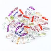Perles acryliques transparentes, Acrylique, ovale, DIY, couleurs mélangées, 10x15mm, Environ 1000PC/sac, Vendu par sac