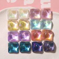 Mobile Phone DIY Decoration, Resin, Square, more colors for choice, 15x15x8mm, Sold By PC