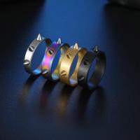 خاتم إصبع الفولاذ المقاوم للصدأ, 304 الفولاذ المقاوم للصدأ, مجوهرات الموضة & للجنسين & حجم مختلفة للاختيار, المزيد من الألوان للاختيار, 6x2mm, تباع بواسطة PC