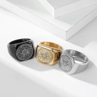 Titantium Steel δάχτυλο του δακτυλίου, Titanium Steel, γυαλισμένο, κοσμήματα μόδας & για άνδρες και γυναίκες & διαφορετικό μέγεθος για την επιλογή, περισσότερα χρώματα για την επιλογή, 17mm, Sold Με PC