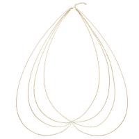 Body Chain Smycken, 304 rostfritt stål, med 7.87inch extender kedja, mode smycken & flerskikts & för kvinna, fler färger för val, Säljs av Strand