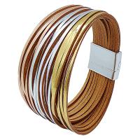 Leather Cord Bracelet, fashion jewelry & multilayer & for woman, more colors for choice, nickel, lead & cadmium free, Sold By PC