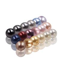 Perles de nacre en verre, perle de verre, Rond, DIY & normes différentes pour le choix, plus de couleurs à choisir, Vendu par Environ 16 pouce brin