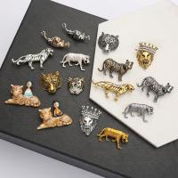 Enamel Brooch, Tibetan Style, Animal, plated, Unisex & with rhinestone, more colors for choice, nickel, lead & cadmium free, 20-60mm, 10PCs/Lot, Sold By Lot