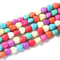 Turquoise Beads, Heart, polished, DIY, more colors for choice, 8x4mm, Approx 51PCs/Strand, Sold Per Approx 15 Inch Strand