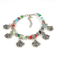 Fashion Turquoise Bracelets, Tibetan Style, with turquoise, silver color plated, fashion jewelry & for woman, more colors for choice, nickel, lead & cadmium free, Length:Approx 6.89 Inch, Sold By PC