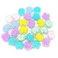 Acrylic Jewelry Beads, Cat, DIY & enamel, more colors for choice, 20x15mm, Approx 100PCs/Bag, Sold By Bag