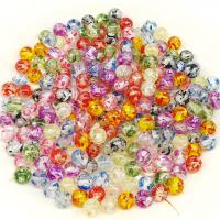 Akril nakit Beads, Krug, možete DIY, miješana boja, 10mm, Približno 100računala/Torba, Prodano By Torba
