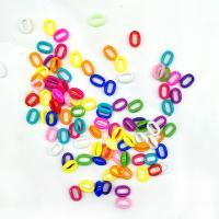 Solid Color Akril gyöngyök, felkent, DIY, több színt a választás, 11x16mm, Kb 100PC-k/Bag, Által értékesített Bag
