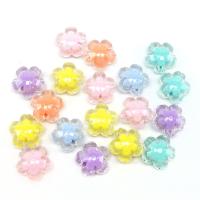 Bead i Bead Akryl perler, Flower, du kan DIY, flere farver til valg, 17x17x10mm, Ca. 100pc'er/Bag, Solgt af Bag