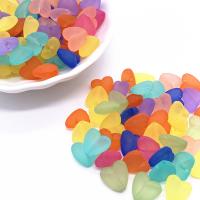 Frostad akryl pärlor, Hjärta, DIY & frosted, fler färger för val, 12mm, Ca 100PC/Bag, Säljs av Bag