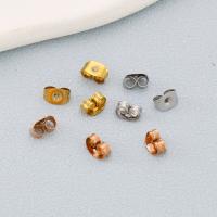 Stainless Steel Ear Nut , 304 Stainless Steel, Vacuum Ion Plating, DIY, more colors for choice, 6mm, 10PCs/Bag, Sold By Bag