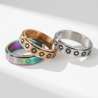 Titantium Steel δάχτυλο του δακτυλίου, Titanium Steel, γυαλισμένο, κοσμήματα μόδας & για άνδρες και γυναίκες & διαφορετικό μέγεθος για την επιλογή, περισσότερα χρώματα για την επιλογή, 6mm, Sold Με PC