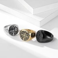 خاتم إصبع الفولاذ المقاوم للصدأ, 304 الفولاذ المقاوم للصدأ, مصقول, مجوهرات الموضة & أنماط مختلفة للاختيار & للرجل, المزيد من الألوان للاختيار, 18mm, تباع بواسطة PC