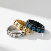 خاتم إصبع الفولاذ المقاوم للصدأ, 304 الفولاذ المقاوم للصدأ, مصقول, مجوهرات الموضة & للجنسين & أنماط مختلفة للاختيار, المزيد من الألوان للاختيار, 6mm, تباع بواسطة PC
