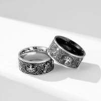 Titantium Steel finger ring, Titan Stål, polerad, mode smycken & Unisex & olika stilar för val, fler färger för val, 10mm, Säljs av PC
