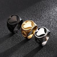 Stainless Steel Finger Ring 316L Stainless Steel Vacuum Ion Plating fashion jewelry & for man 18mm 5mm Sold By PC