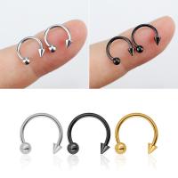 Stainless Steel Nose Piercing Jewelry Titanium Steel Donut Vacuum Ion Plating fashion jewelry & Unisex 8mm Sold By PC
