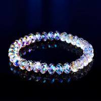 Crystal Bracelets polished fashion jewelry & for woman & faceted 8mm Length 19 cm Sold By PC