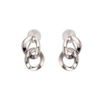 Messing Tropfen Ohrringe, plattiert, Modeschmuck & verschiedene Stile für Wahl & für Frau, keine, frei von Nickel, Blei & Kadmium, 13x24mm, verkauft von Paar