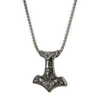 Titanová ocel náhrdelník, Titanium ocel, různé styly pro výběr & pro muže, Původní barva, 450mm, Prodáno By PC