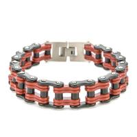 Partículas de aço pulseira, joias de moda & para o homem, Mais cores pare escolha, 225mm, vendido por PC