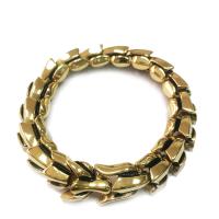 Titanium Steel Bracelet, Vacuum Ion Plating, different size for choice & for man, gold, Sold By PC