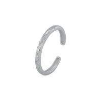 925 Sterling Silver Finger Rings, platinum plated, Adjustable & for woman, white, Sold By PC