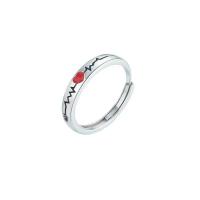 925 Sterling Silver Finger Rings platinum plated Adjustable & epoxy gel Sold By PC