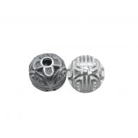 925 Sterling Silver Beads, Round, plated, different size for choice, more colors for choice, Sold By PC
