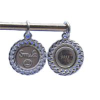 925 Sterling Silver Pendant, Flat Round, different designs for choice, silver color, Sold By PC