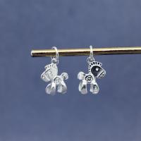 925 Sterling Silver Pendant, Horse, DIY, more colors for choice, 15x12mm, Sold By PC