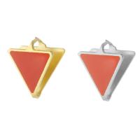 Stainless Steel Pinch Bail, 304 Stainless Steel, Triangle, Vacuum Ion Plating, DIY & enamel, more colors for choice, 10x11x4mm, Sold By PC