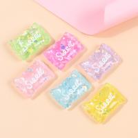 Mobile Phone DIY Decoration, Resin, Candy, more colors for choice, 25x17mm, Approx 100PCs/Bag, Sold By Bag