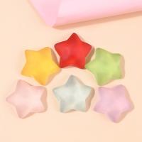 Hair Accessories DIY Findings, Resin, Star, more colors for choice, 21mm, Approx 100PCs/Bag, Sold By Bag