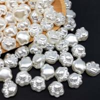 Acryl sieraden kralen, Klauw, DIY, wit, 18x15x12mm, Ca 100pC's/Bag, Verkocht door Bag