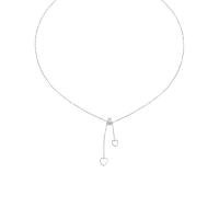 Ожерелья из латуни, Латунь, с Белая ракушка, с 6cm наполнитель цепи, Сердце, плакирован серебром, ювелирные изделия моды & регулируемый & Женский, серебряный, не содержит никель, свинец, длина Приблизительно 40 см, продается PC
