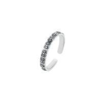 Sterling Silver šperky prst prsten, 925 Sterling Silver, Nastavitelný & pro ženy, Původní barva, Prodáno By PC