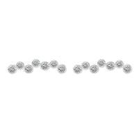 Cubic Zirconia micro pavimenta Sterling Silver Earring, 925 sterline d'argento, placcato, Micro spianare cubic zirconia & per la donna, nessuno, 16x4mm, Venduto da PC