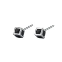 925 Sterling Silver Stud Earrings plated for woman & epoxy gel Sold By PC